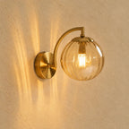 Sélune Gold Glass & Metal Wall Light