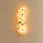 Solvi Alabaster & Brass Wall Light