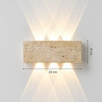 Sorell Outdoor Travertine Wall Light