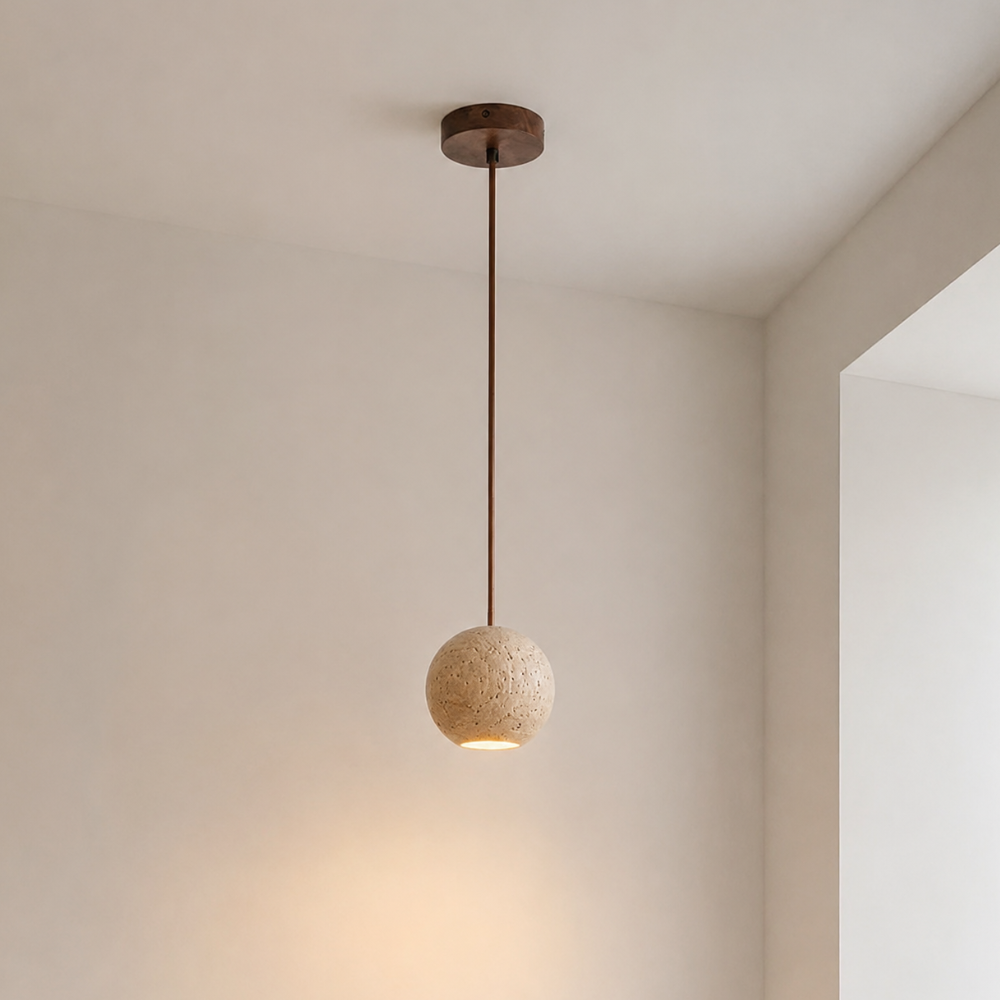 Sten Travertine Pendant Light