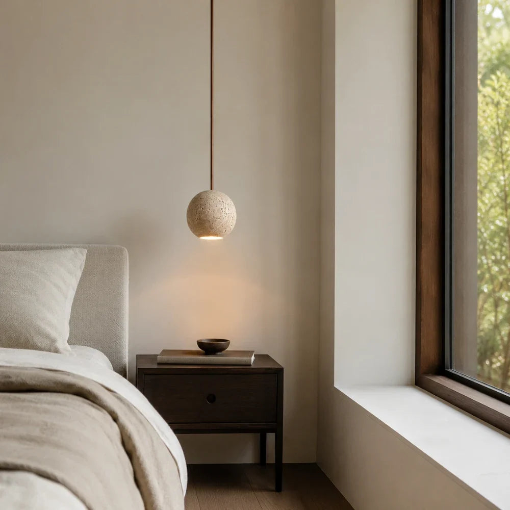 Sten Travertine Pendant Light