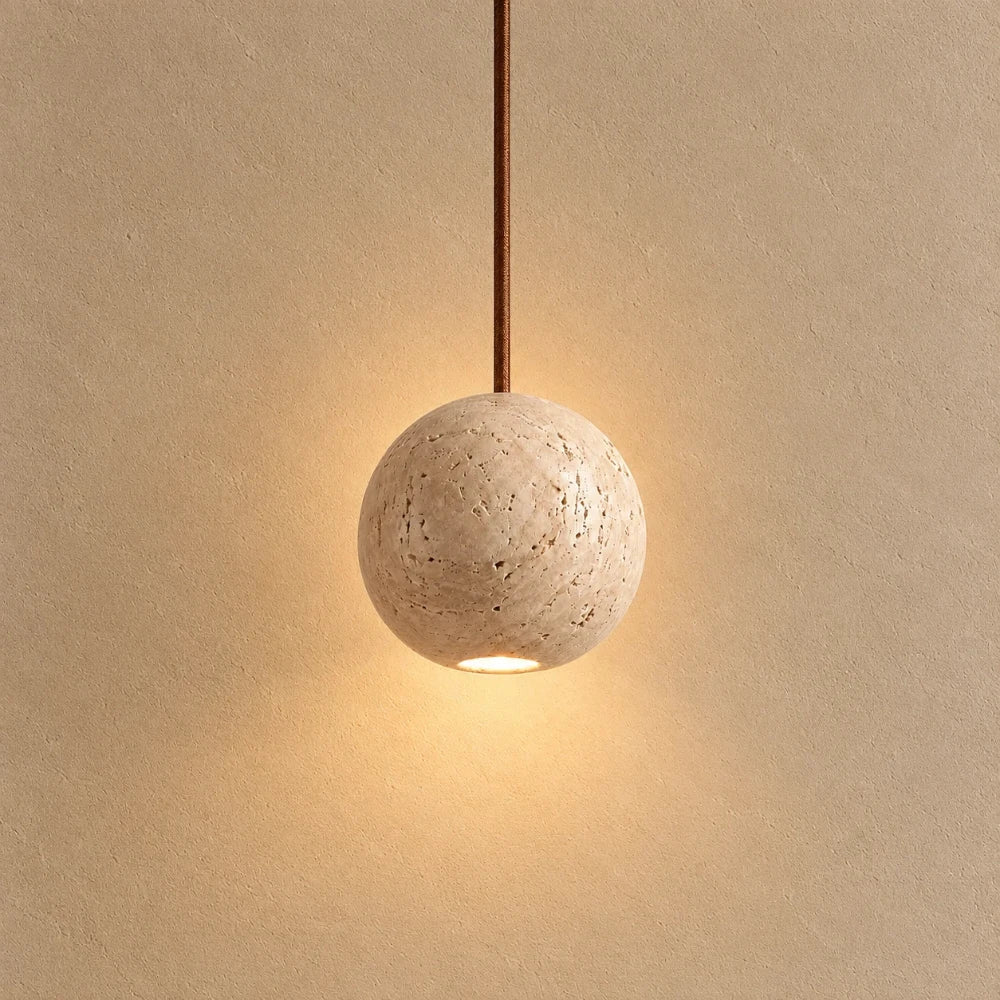 Sten Travertine Pendant Light