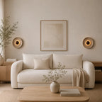 Stona LED Travertine & Wood Wall Light