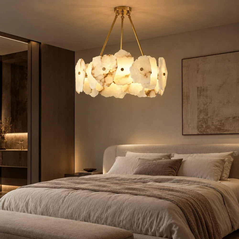 Alvéra Alabaster Pendant Light