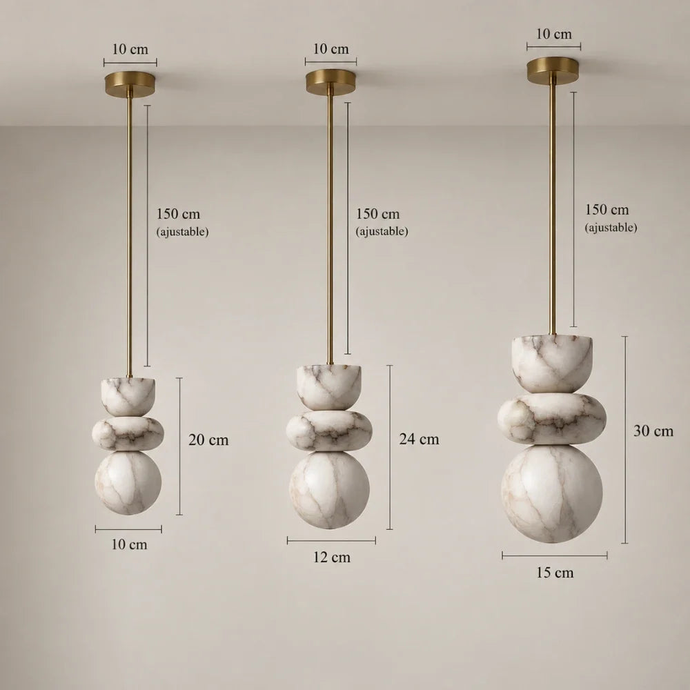 Lind Alabaster Pendant Light