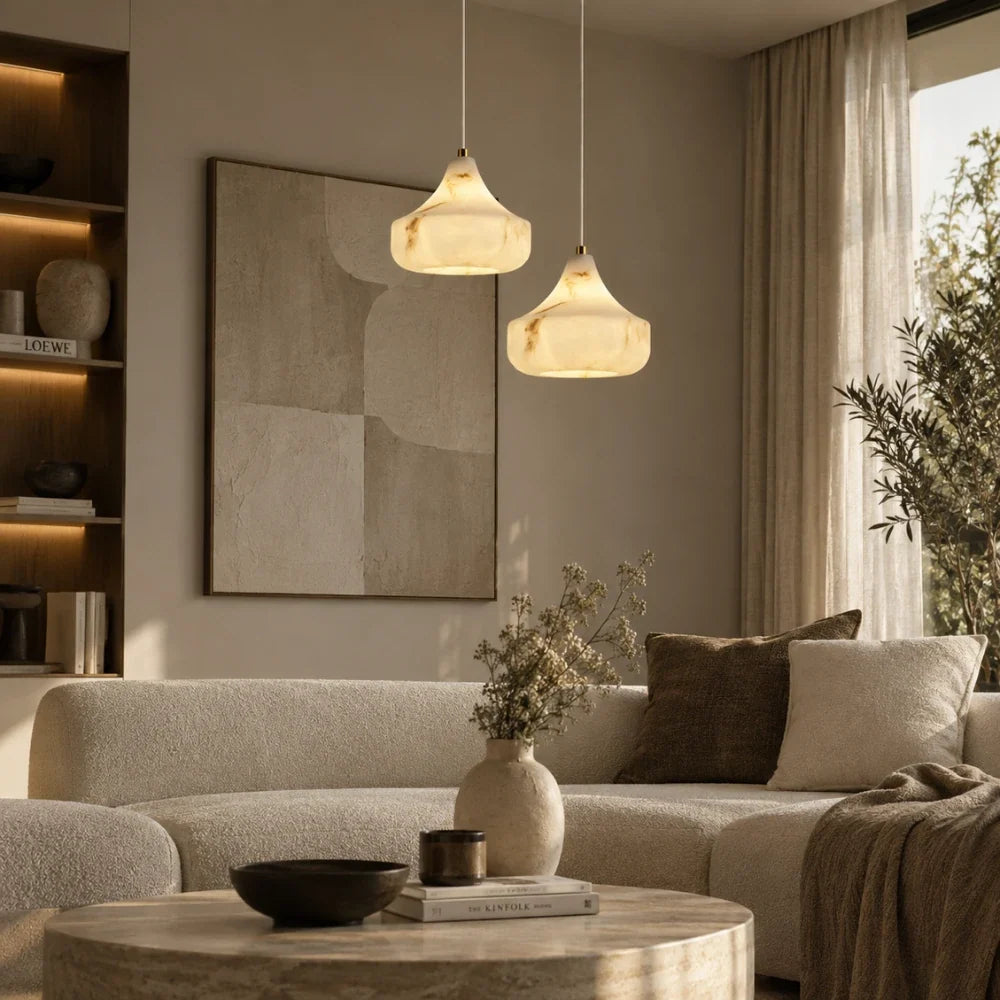Designed in alabaster
