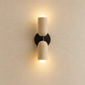 Velin Travertine & Wood Wall Light
