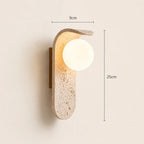 Velor Scandinavian Travertine Wall Light