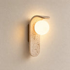 Velor Scandinavian Travertine Wall Light