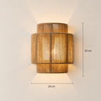 Ylva Rattan & Hemp Wall Light